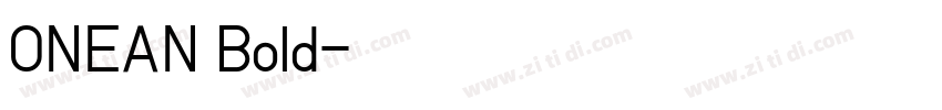 ONEAN Bold字体转换
